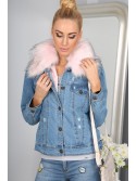 Jacheta denim roz pal 702 - Magazin online - Boutique